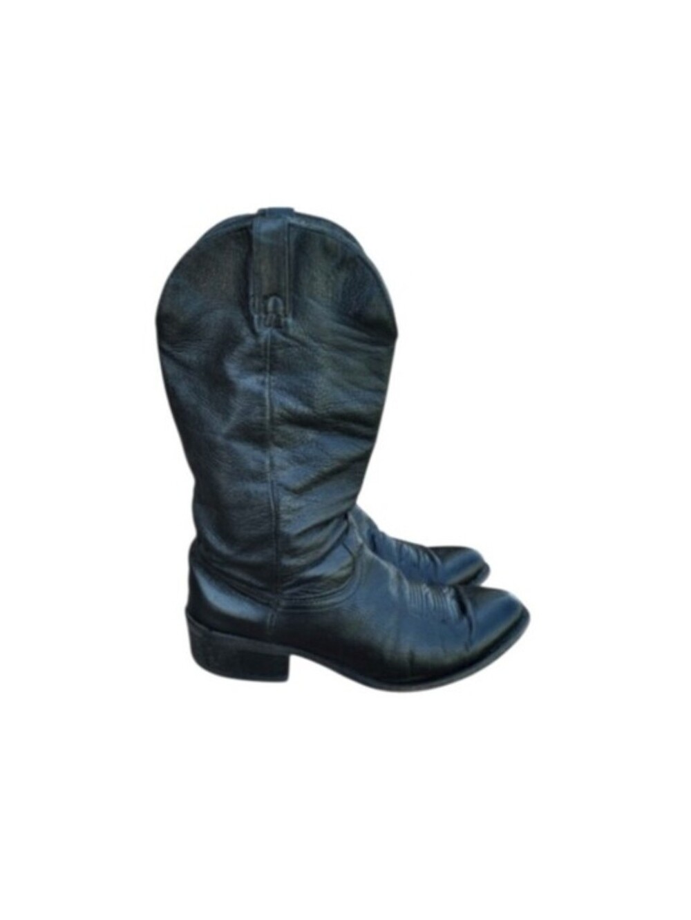 Durango Black Leather Pull On Cowboy Western Ranch Horse Riding Barn Boot Men 10 - Picture 14 of 14